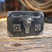David FARKAS Silver Mounted Longhorn Belt Buckle _CA1163 ACCESSORIES - Additional Accessories - Buckles David Farkas