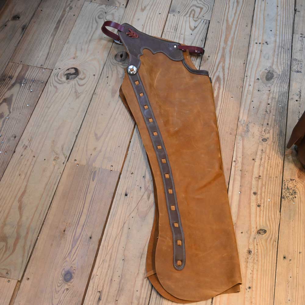 Shotgun Chaps - Large  with Dark accents Quality Chaps  CHAP1093