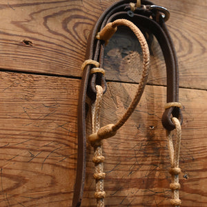 Handmade by Billy Albin Rawhide Single Ear Headstall _CA1204 Tack - Misc Billy Albin