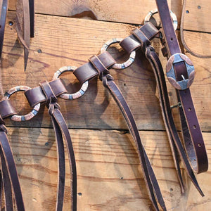 JOE HIPP Sets are Here and Ready to go to Town!! Accented with Copper and Silver Rings and Conchos and Buckles JHL028 Tack - Headstalls Joe Hipp