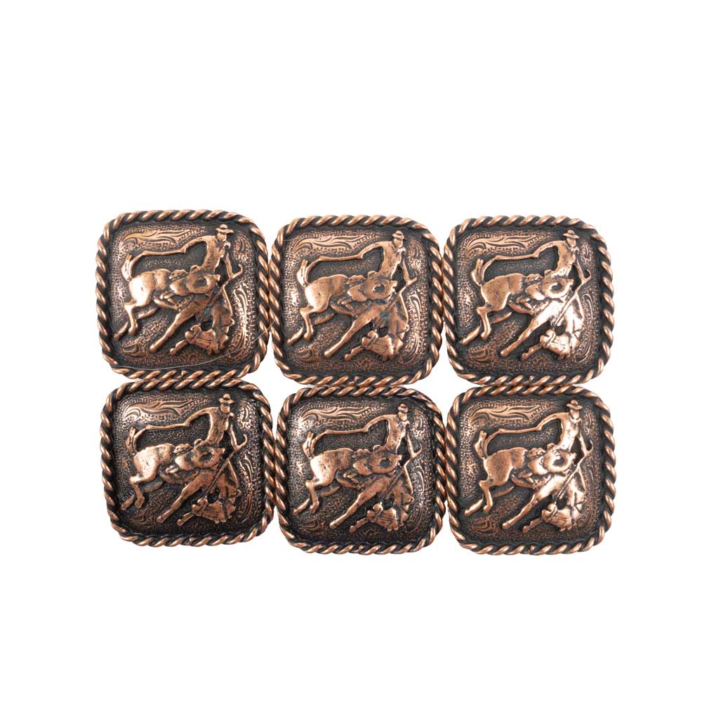 New Bronc Set Of 6 1 1/2" Conchos Sale Barn MISC   