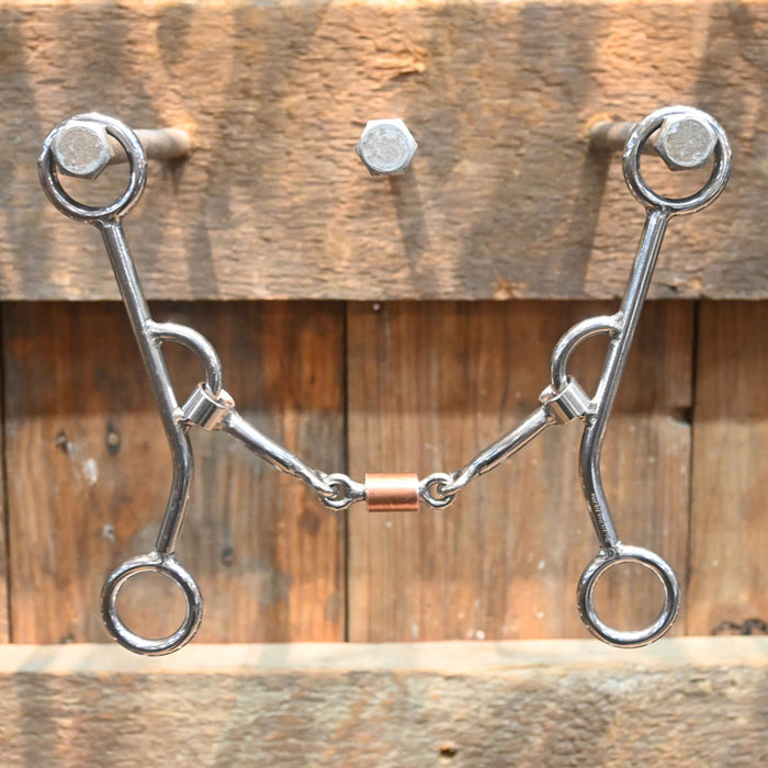 Schoneberg Long Casey Smooth Dogbone with Copper Bit 525 Tack - Bits Schoneberg