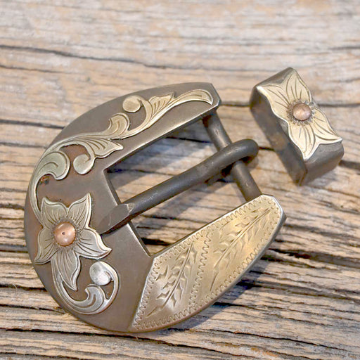 Clint Martin 3/4" Mounted Headstall Buckle Tack - Conchos & Hardware Clint Martin