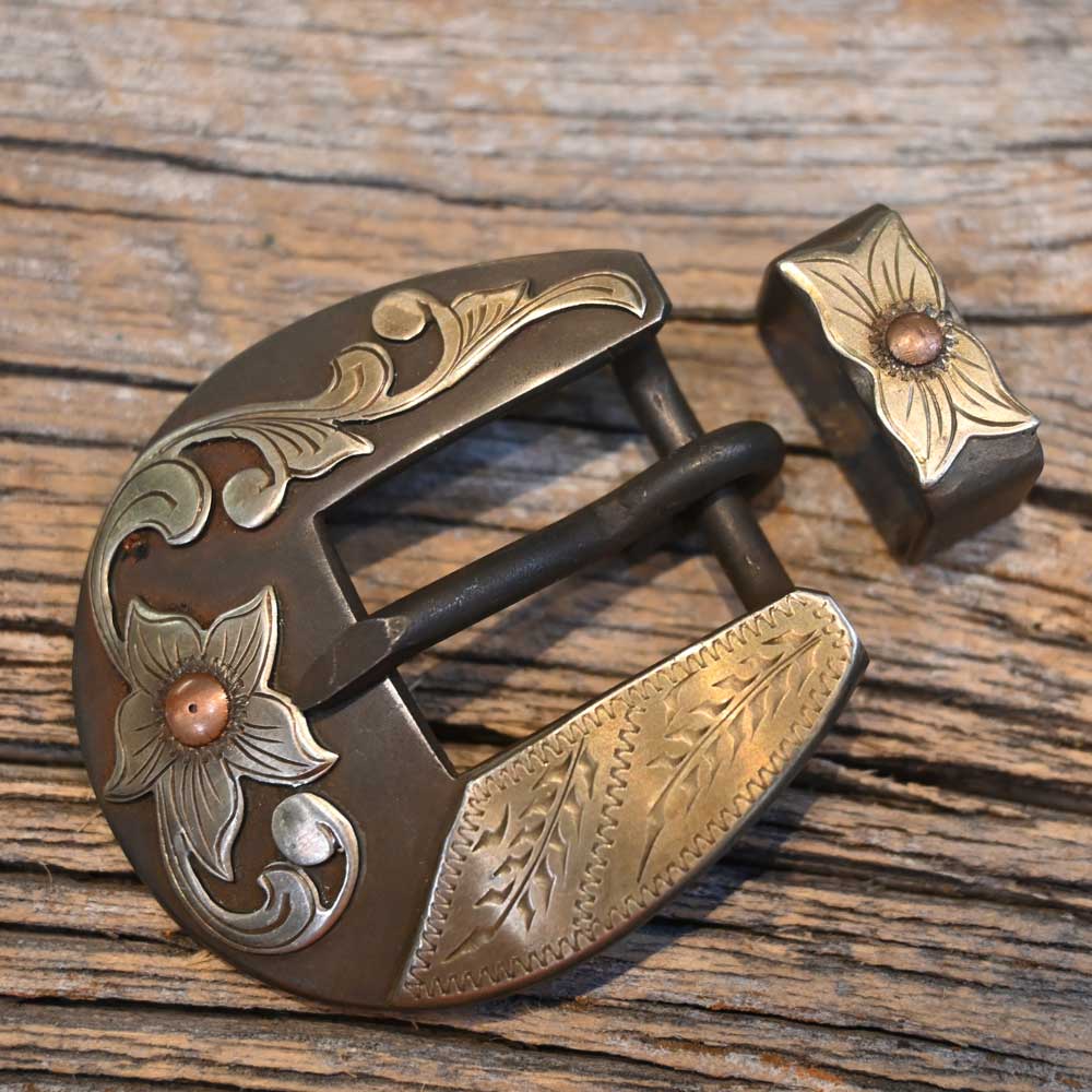 Silver Mounted 3/4" CLINT MARTIN Headstall Buckle _CA1310 Tack - Conchos & Hardware Clint Martin