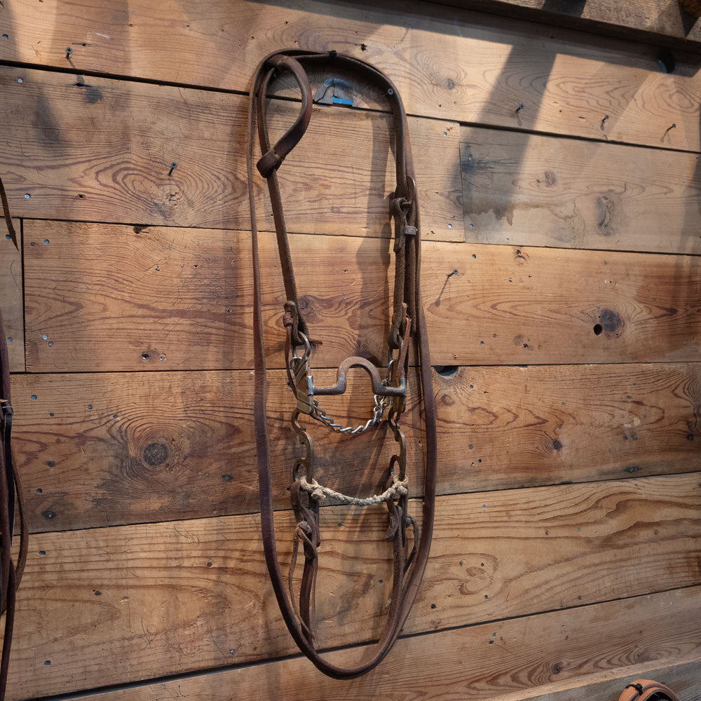 Stamped DK Silver Mounted Bridle Rig