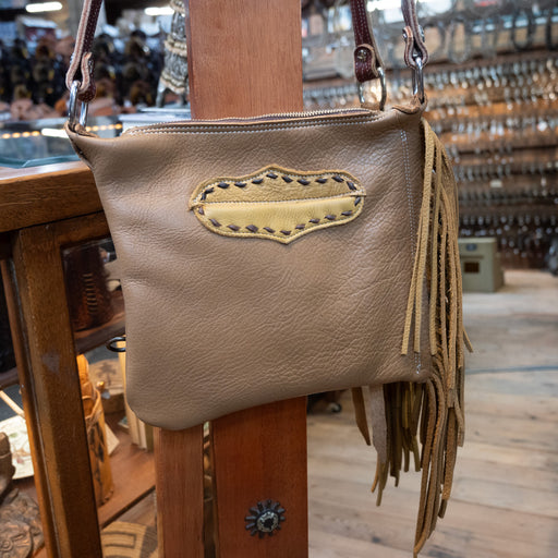 Handmade Brown & Tan Crossbody Chap Purse WOMEN - Accessories - Handbags Teskey's
