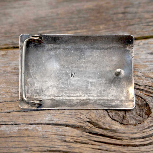 Vintage Silver & Turquoise Navajo Belt Buckle ACCESSORIES - Additional Accessories - Buckles MISC