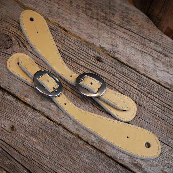 Ross Bullinger Tan Chap Leather Spur Straps