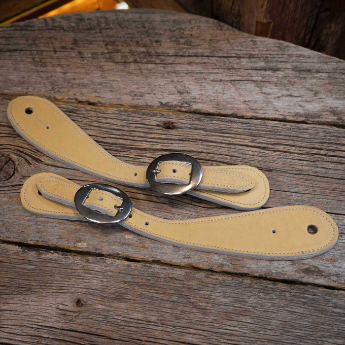 Ross Bullinger Tan Chap Leather Spur Straps