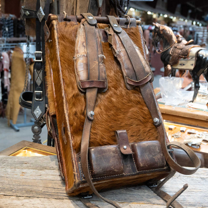 1940's Swiss Horse Hair WWll Mountain Rucksack Collectibles MISC