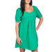 Kelly Green Eyelet Dress WOMEN - Clothing - Dresses Andree By Unit Fashion   