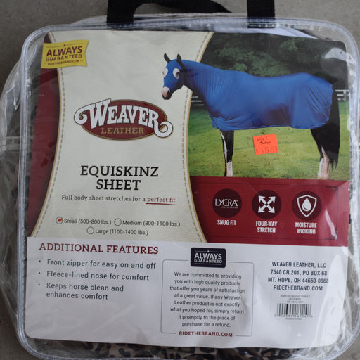NEW WEAVER Equiskinz Small Leopard Print Sheet Sale Barn Weaver