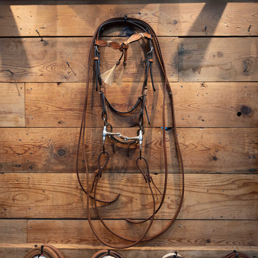 Dogbone w/ Copper Rings Bridle Rig Tack - Rigs MISC