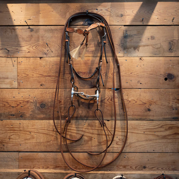 Dogbone w/ Copper Rings Bridle Rig Tack - Rigs MISC