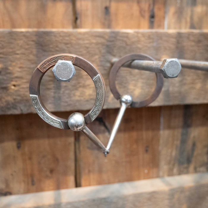Jesse Hoover Locked O-Ring Smooth Snaffle Bit