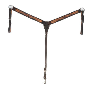 Teskey's Breast Collar with Leaf Tooling Tack - Breast Collars Teskey's   