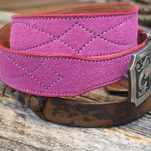 Western 30" Belt Handmade By Adam Lahey Pink Belt -  ALP002 WOMEN - Accessories - Belts Adam Lahey   