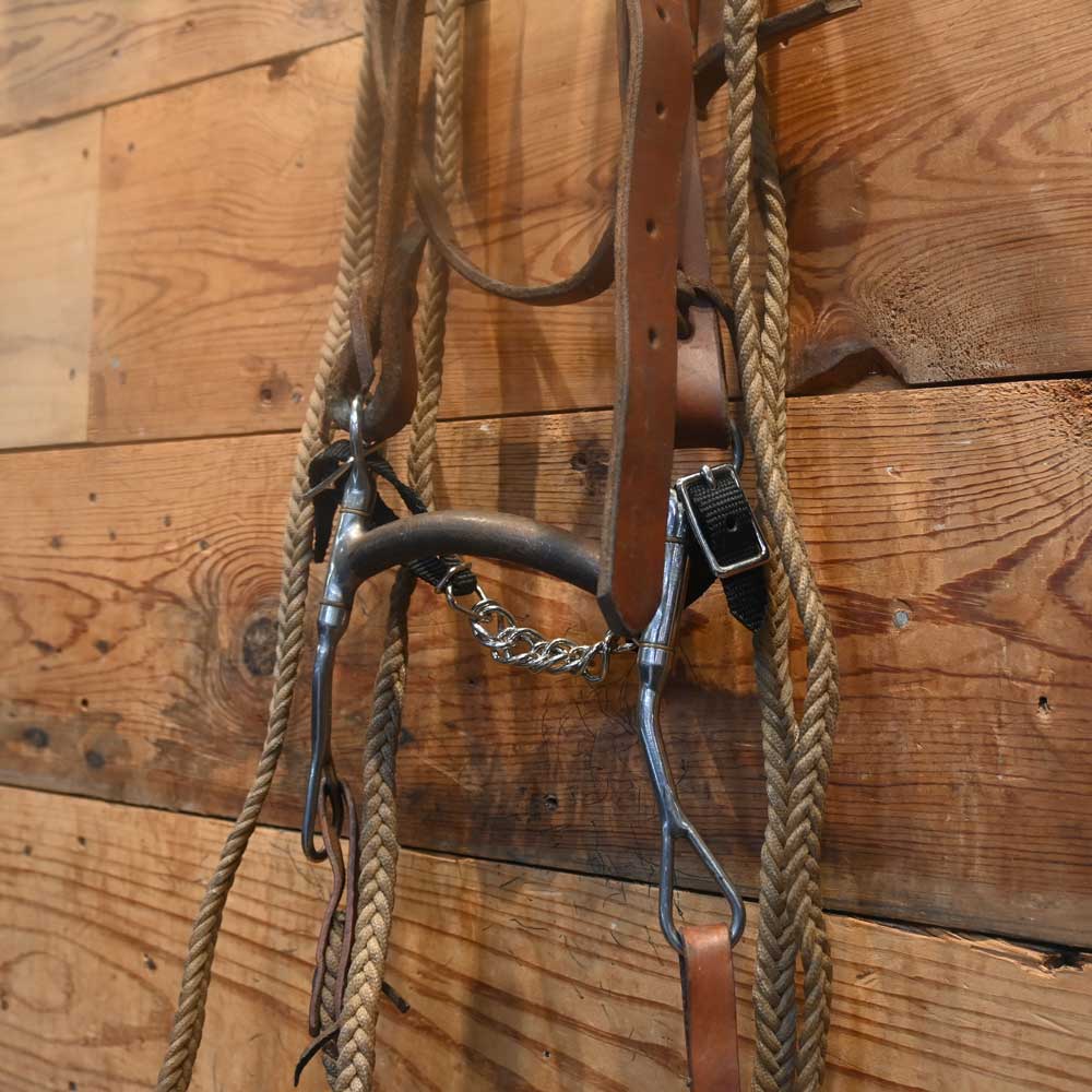 Bridle Rig - Big-O with Rings Gag Bit SBR499 Sale Barn Reinsman   