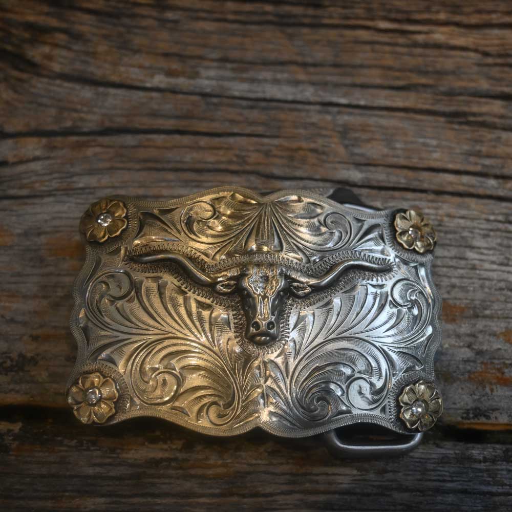 Teskey's Steer Head Buckle   _CA785 ACCESSORIES - Additional Accessories - Buckles Teskey's   