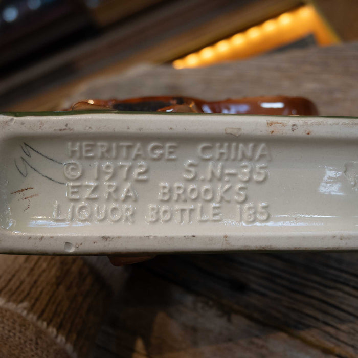 1972 Ezra Brooks Saddle Shaped Whisky Decanter Collectibles Ezra Brooks Distilling Co.