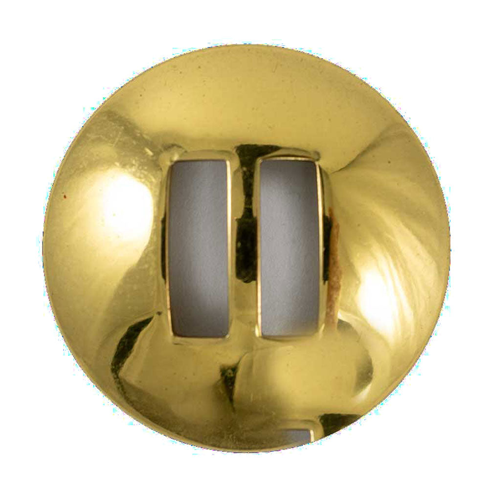 Brass Smooth Slotted Concho — Teskeys