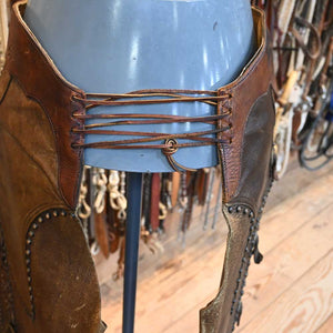 Vintage Cowboy Chaps - Western Decor - Early 1900"s G.S. Garcia , Elko Nev. Chaps  _C384 Tack - Chaps & Chinks G.S Garcia   