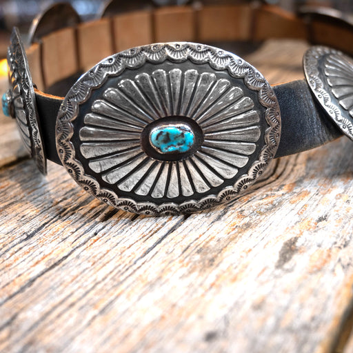 Whitman Navajo Sterling Silver & Turquoise Concho Belt WOMEN - Accessories - Belts Tim Kee Whitman