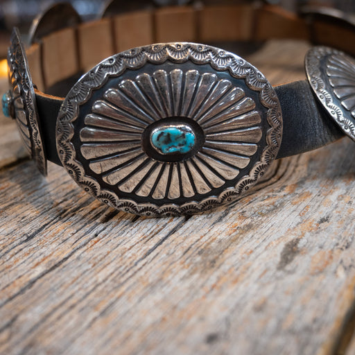 Tim Kee Whitman Navajo Sterling Silver & Turquoise Concho Belt Women - Accessories - Jewelry - Bracelets Teskey's