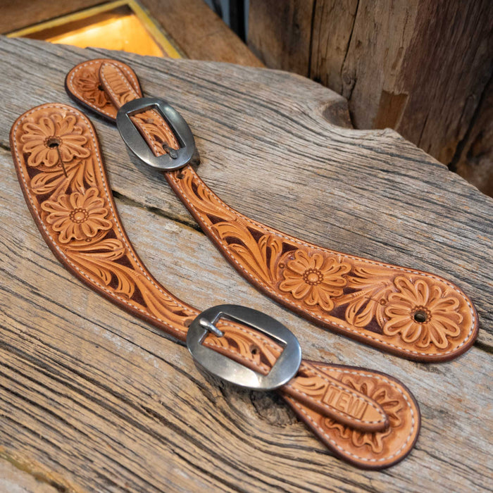 Casey Tew Fully Tooled Spur Straps