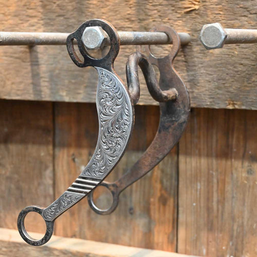 Dennis Markle - Silver Engraved Solid Port Bit TI0708 Tack - Bits Dennis Markle