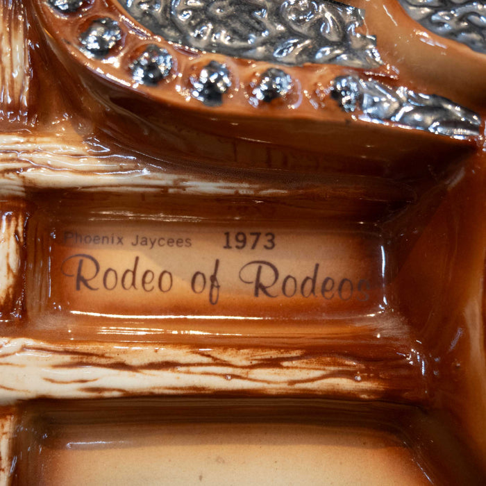 1973 Ezra Brooks  "Rodeo of Rodeos" Whisky Decanter
