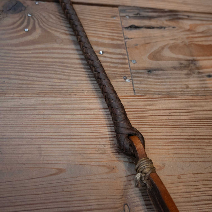 Vintage Braided 33 1/2" Leather Quirt