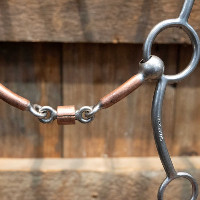 Flaharty Big Circle Gag  Dogbone w/Copper Roller Bit