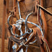 CHS O-Ring Snaffle Bridle Rig w/German Martingale Tack - Training Cow Horse Supply