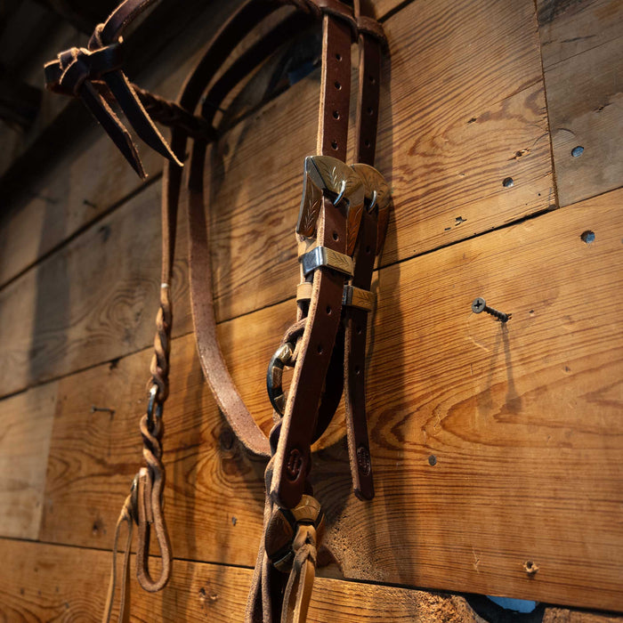 Joe Hipp Browband Headstall w/ Teskey's Hardware
