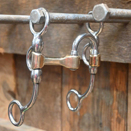 Cow Horse Supply -  Correction  Argentine with Brass Bars Bit  CHS216 Tack - Bits Cow Horse Supply   