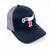 Teskey's 3D TX Flag T Logo Cap - Navy/Charcoal TESKEY'S GEAR - Baseball Caps RICHARDSON   