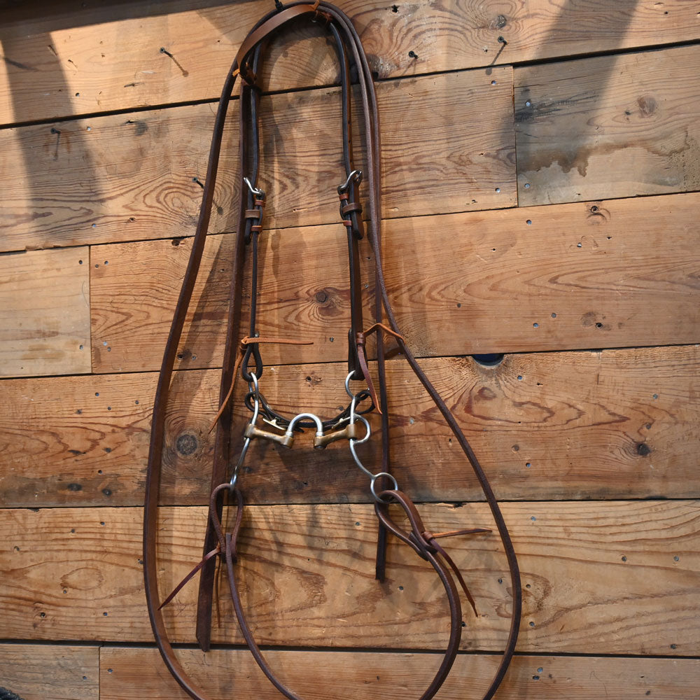 Bridle Rig - Correction Bit on All NEW Leather Rig SBR621 Sale Barn MISC