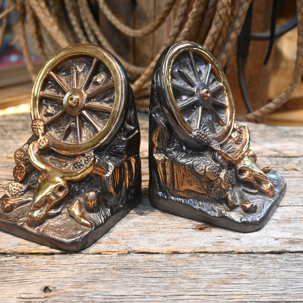 Vintage 1930's Brass Dodge Inc. Bookends _CA1227 Collectibles Teskeys