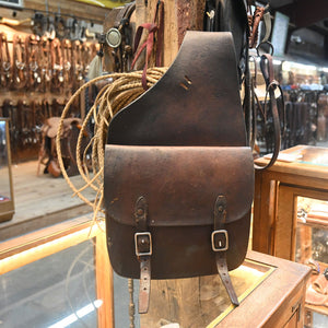 Used R/R Leather - Heavy Leather Saddle Bags _CA1259 Collectibles R/R Leather