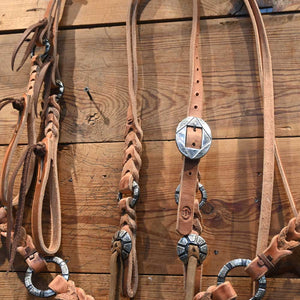 Joe Hipp Sets are Here!! and Ready to go to Town!! Accented with Silver Conchos and Rings JHL027 Tack - Headstalls Joe Hipp