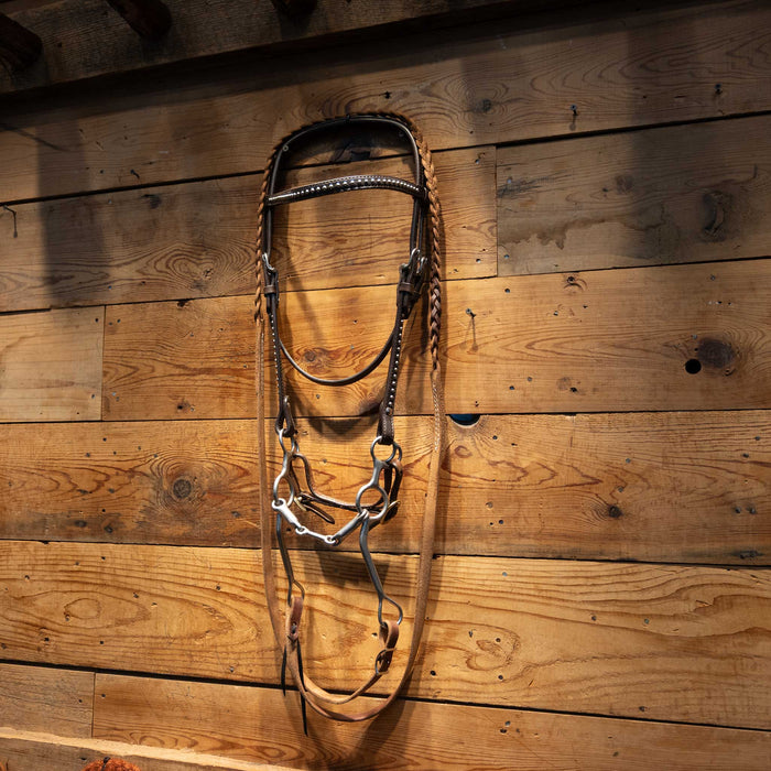 TRAMMELL 3 piece Circle Gag Bit with all NEW Leather Sale Barn Trammell