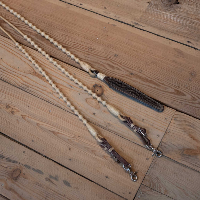 Handmade Rawhide Romel Reins