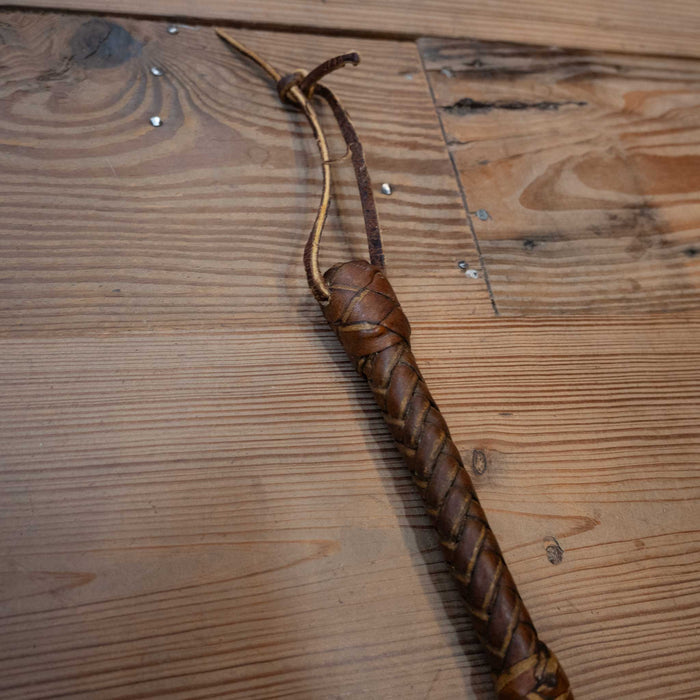 Vintage Braided 33 1/2" Leather Quirt