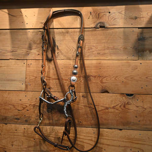 Bridle Rig - Dale Chavez Headstall -Smooth Snaffle Gag-Bit - RIG399 Tack - Rigs Dale Chavez   