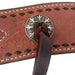 Teskey's 3" Dark Oil Roughout Buckstitch Breast Collar With Strings Tack - Breast Collars Teskey's Cactus  
