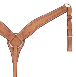 Teskey's 2 1/2" Barbwire Border Breast Collar Tack - Breast Collars Teskey's