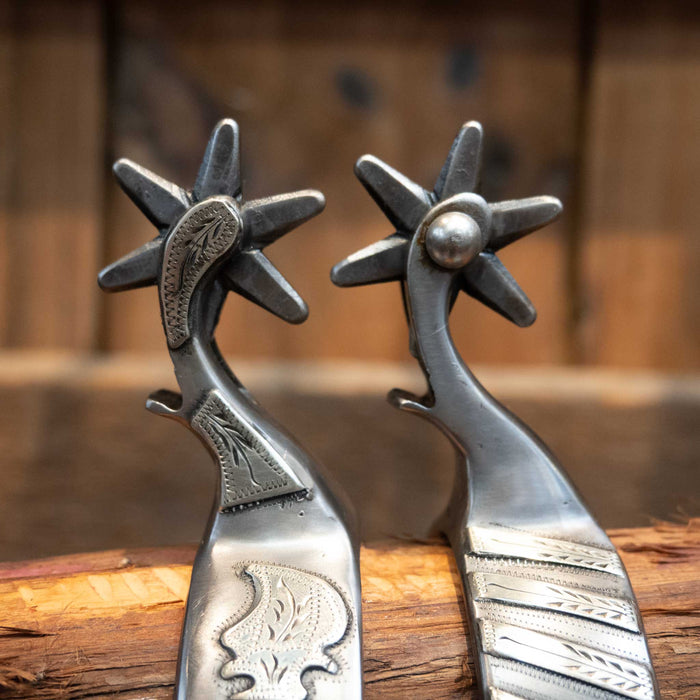 Farkas Silver Mounted 6pt. Spurs