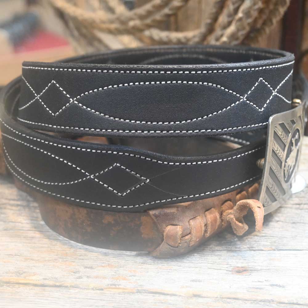 Western Belt Adam Lahey Black Belt -  31"   ALB001 MEN - Accessories - Belts & Suspenders Adam Lahey   