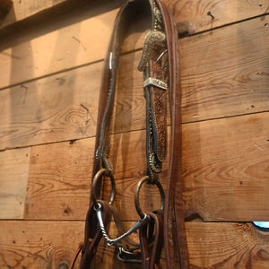 Bridle Rig - Headstall with BLING - Twisted Oring Snaffle Bit SBR500 Sale Barn MISC   